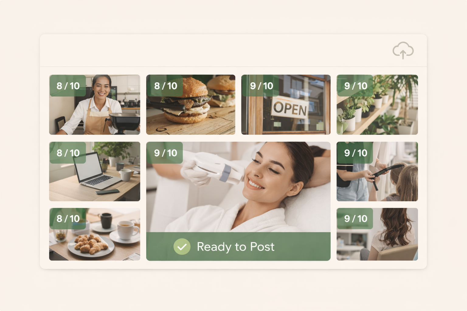 Photo Library + AI Scoring